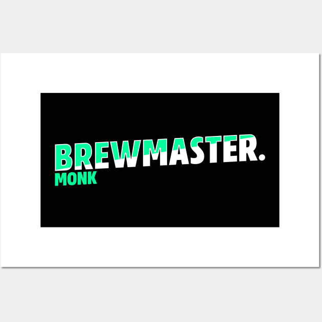 Brewmaster Monk Wall Art by Sugarpink Bubblegum Designs